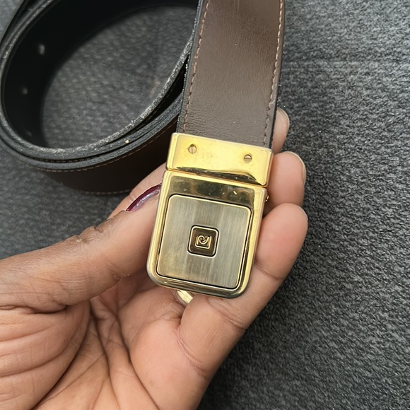 Pierre Cardin vintage reversible black/brown  buckle belt 40” - Picture 6 of 9